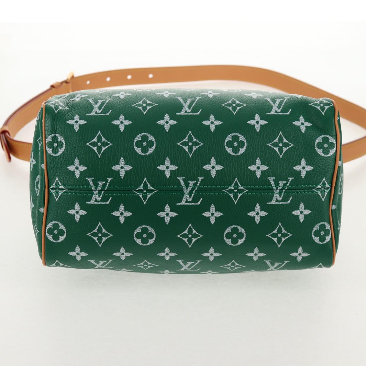 LOUIS VUITTON Monogram Speedy P9 Bandouliere 25 Bag Green M24423 LV Auth 139047SM
