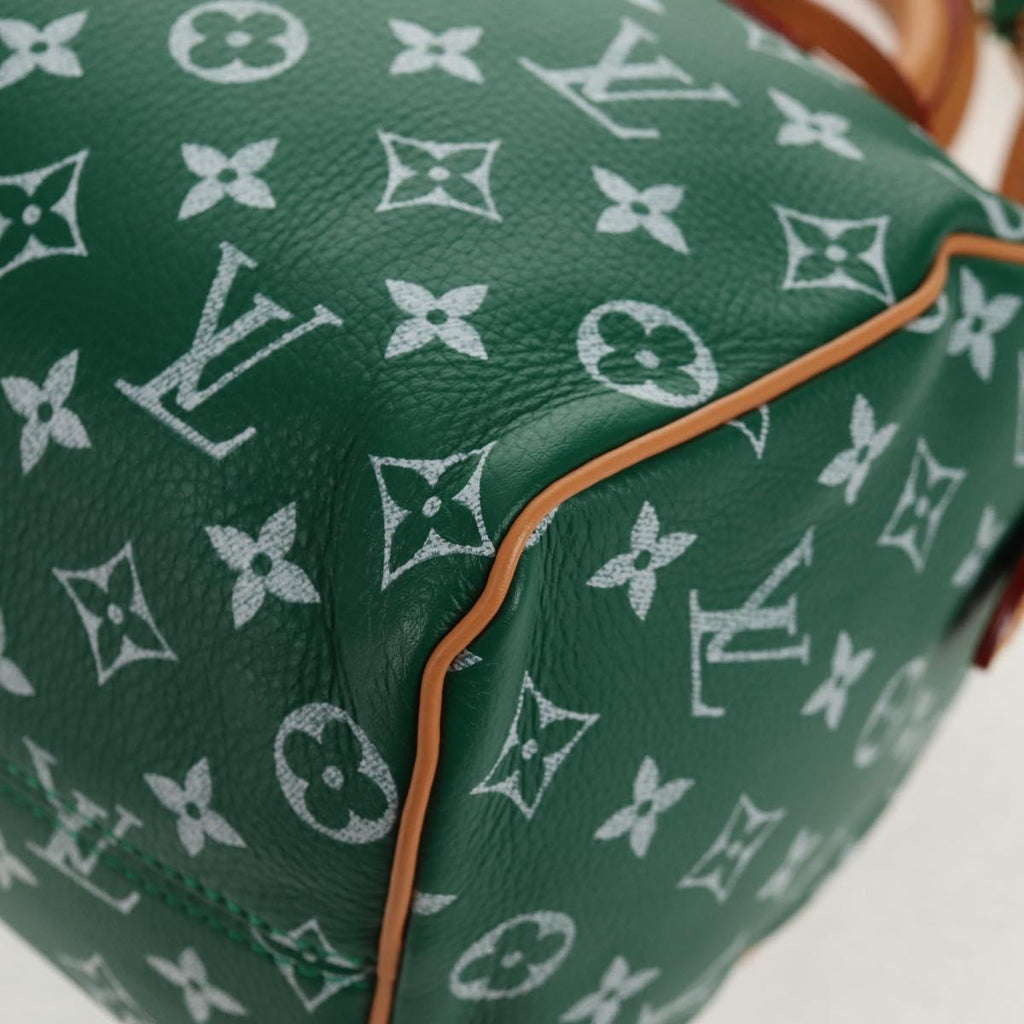 LOUIS VUITTON Monogram Speedy P9 Bandouliere 25 Bag Green M24423 LV Auth 139047SM