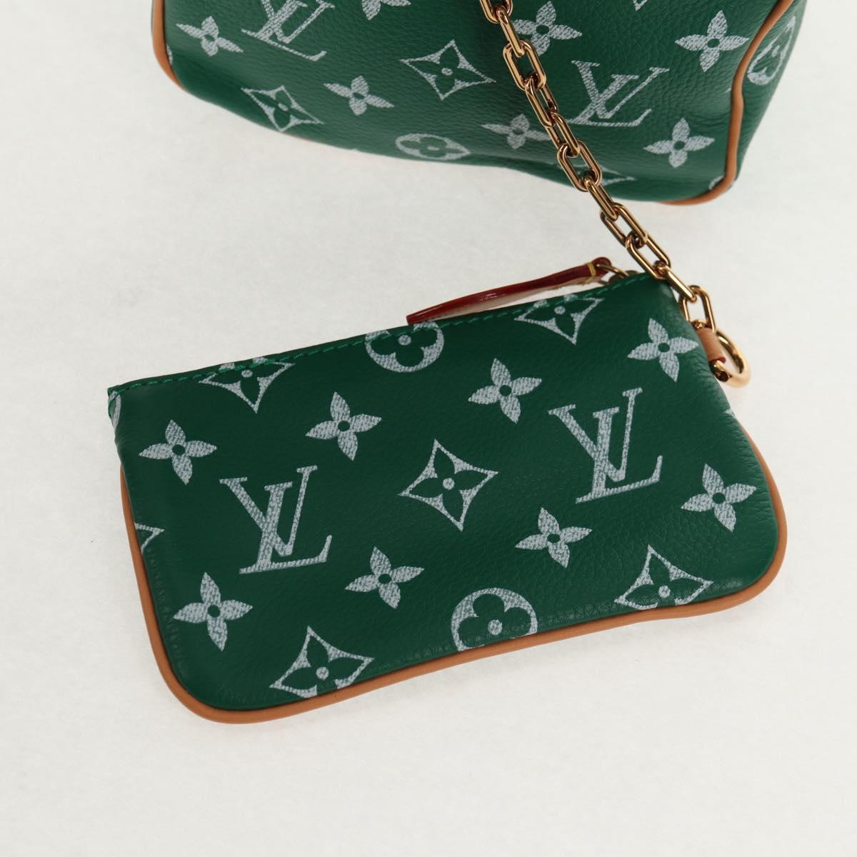 LOUIS VUITTON Monogram Speedy P9 Bandouliere 25 Bag Green M24423 LV Auth 139047SM