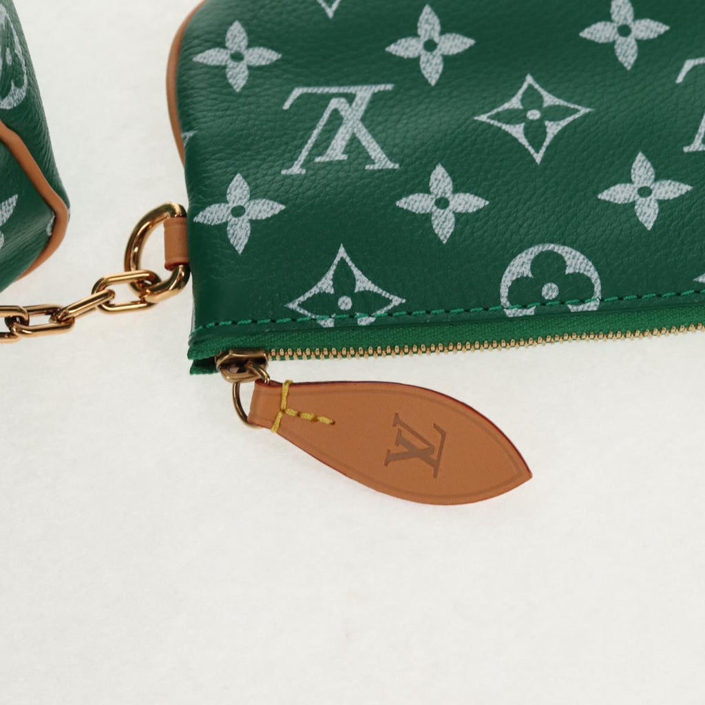 LOUIS VUITTON Monogram Speedy P9 Bandouliere 25 Bag Green M24423 LV Auth 139047SM