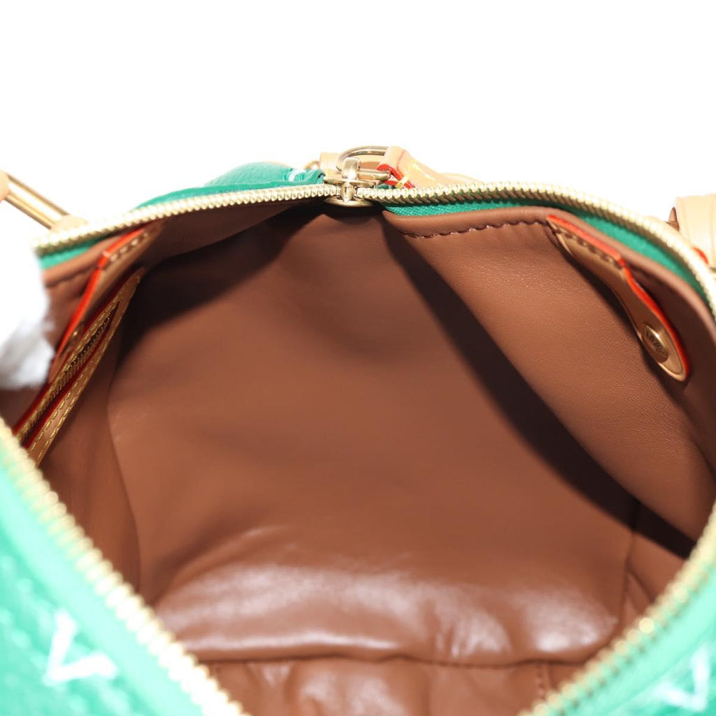 LOUIS VUITTON Monogram Speedy P9 Bandouliere 25 Bag Green M24423 LV Auth 139047SM