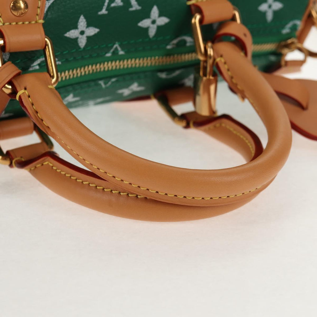 LOUIS VUITTON Monogram Speedy P9 Bandouliere 25 Bag Green M24423 LV Auth 139047SM